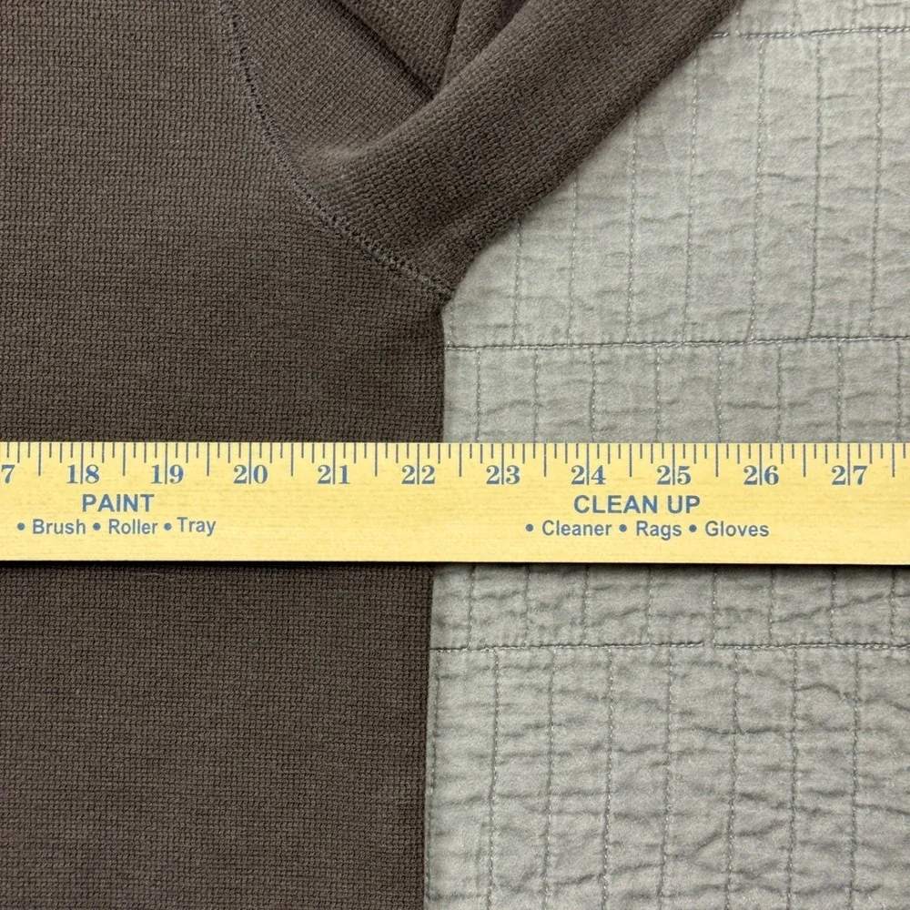 Banana Republic Waffle Knit Thermal Shirt Mens Large Brown Long Sleeve Layer